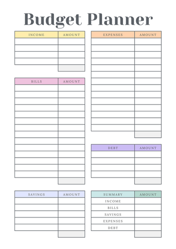 Monthly Budget Planner