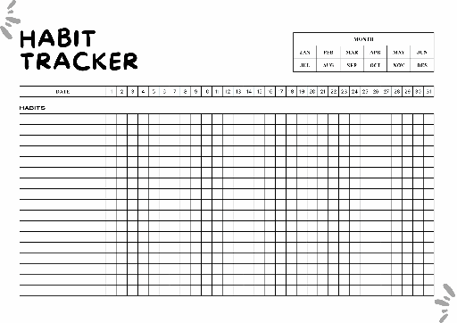 Monthly Habit Tracker